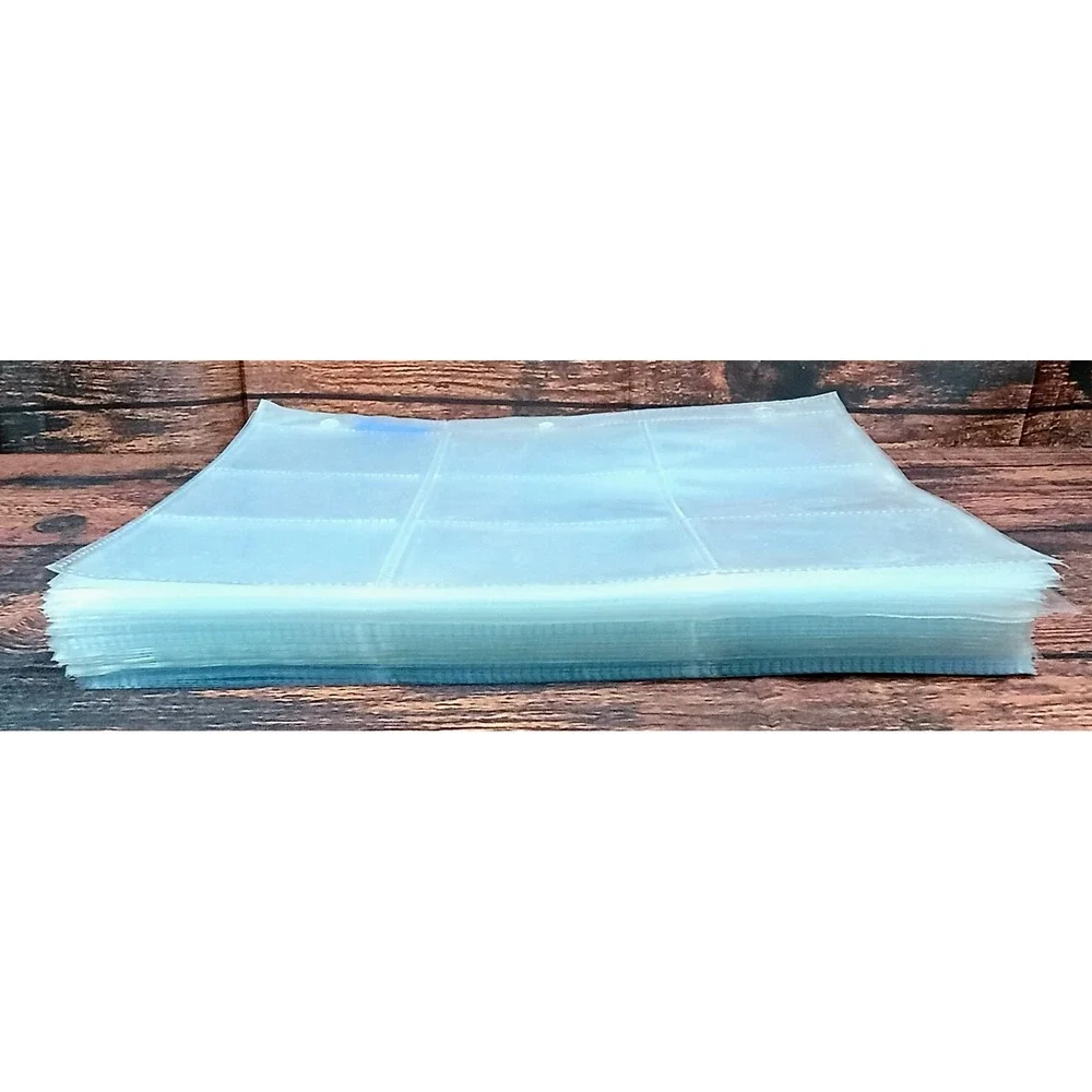 Pro-Gard 9 Pocket Trading Card Binder Pages Clear Storage Sheets 84 Count Lot